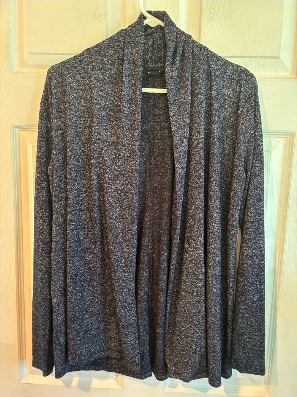 Ann Taylor Size Small Open-Front Women's Cardigan Sweater - Navy Heather